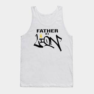 childhood cancer awareness father of a lion Tank Top